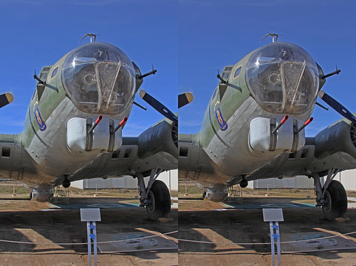 airplane 3d aircraft stereo boeing bomber worldwar2 crosseyedstereo stereographics