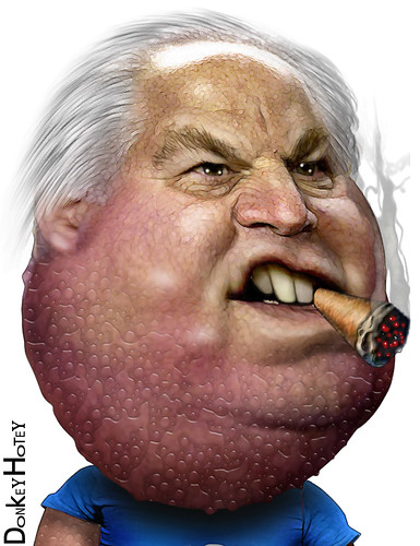 Rush Limbaugh - Caricature by DonkeyHotey, on Flickr