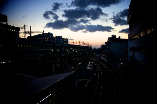 sunset train aperture niigata