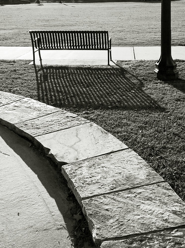 park sunset shadow blackandwhite bw monochrome bench blackwhite al birmingham alabama homewood