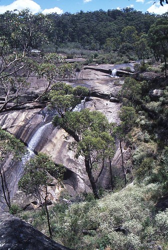 water creek river waterfall nationalpark australia granite
