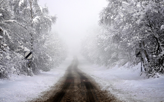 Merthyr Road In Mist