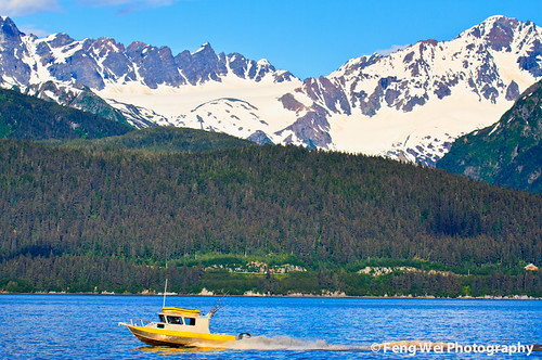 ocean travel blue sea summer wallpaper vacation usa white mountain snow color nature water beautiful beauty yellow alaska forest season landscape freedom boat fishing scenery colorful sailing ship view outdoor turquoise postcard scenic july free fast glacier adventure sail vista recreation wilderness fishingboat majestic picturesque seward resurrectionbay
