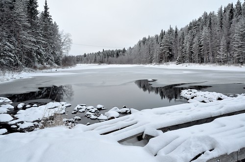 winter finland landscape fin lieksa