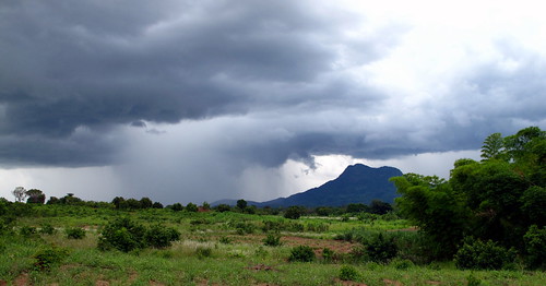 africa sky mountains rain clouds landscape scenery mozambique lugela