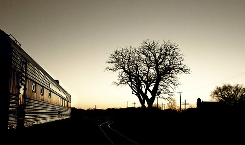 winter sunset newmexico train lamy