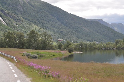 landschap weg fietsvakantie berglandschap norway totak landscape