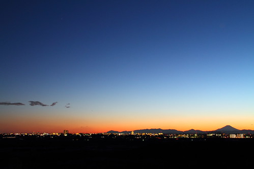 sunset japan evening twilight asia fuji dusk 日本 nippon saitama kawagoe 富士山 mtfuji 川越 2010 夕焼け ohmiya 埼玉 大宮 さいたま