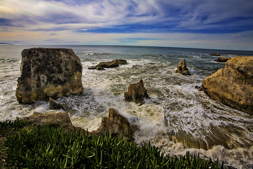 california beach rocks view shell shore