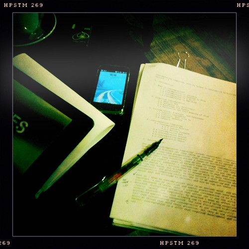 Dessert and writing at Clowns