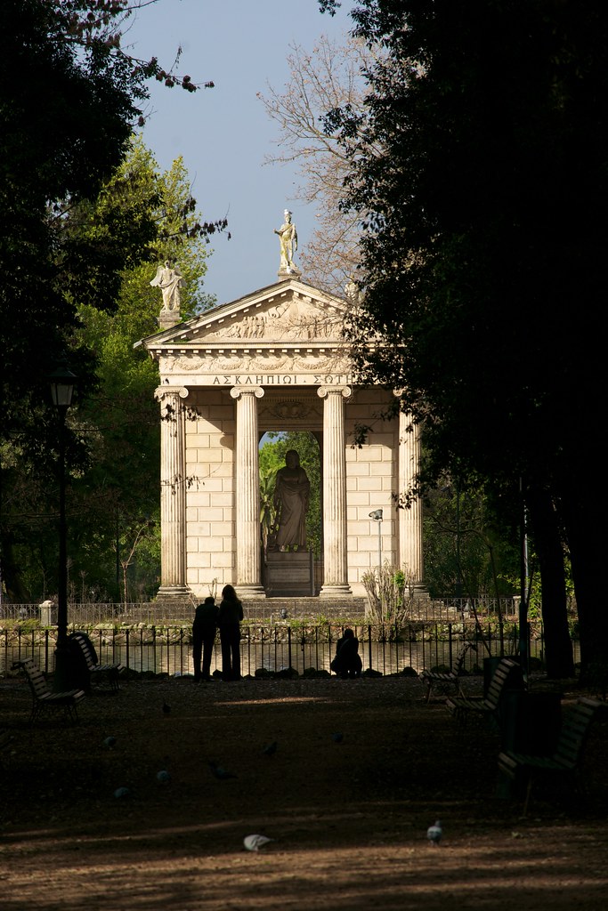 Temple in the Villa Borghese Gardens