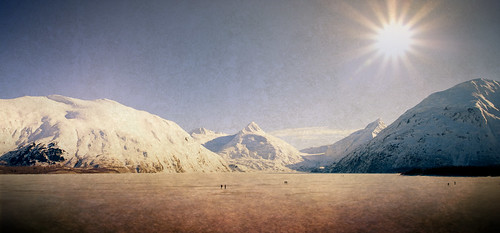 portageglacier whittier alaska ak sun mountain scenic panorama panoramic midday texture textured mountains