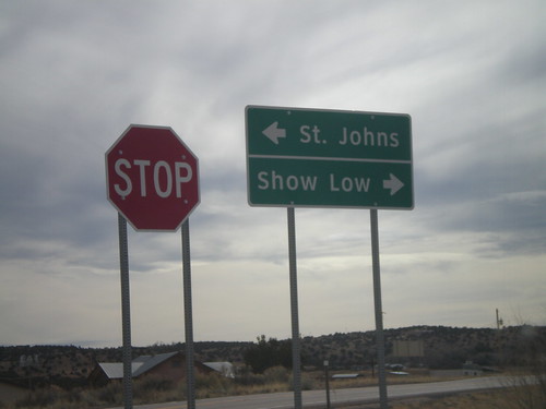 arizona sign junction intersection concho biggreensign az61 arizonastatehighway az180a