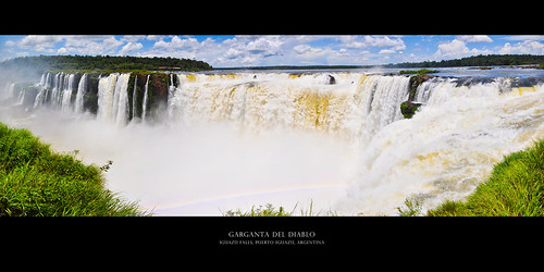 brazil panorama argentina del puerto waterfall rainbow devils panoramic falls cascades cataratas diablo lower throat stitched iguazu garganta d90