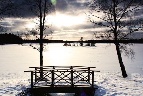 winter sun lake snow ice sol lago is vinter sweden nieve invierno sverige snö hielo suecia sjö lenhovda sandsjön