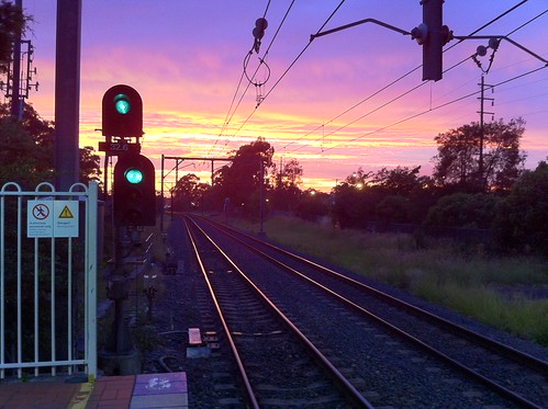 station sunrise signal cityrail kingswood
