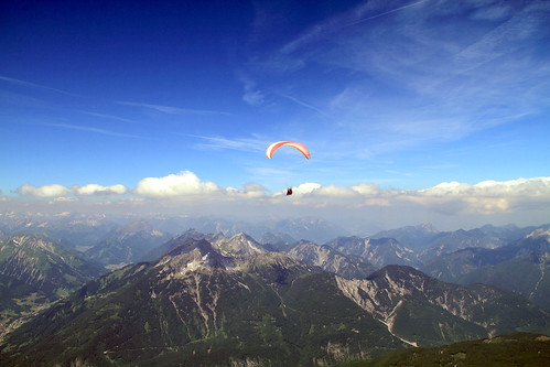 germany landscape paragliding zugspitze