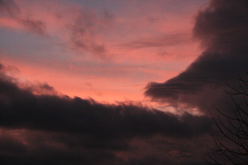 lake clouds port sunrise washington michigan