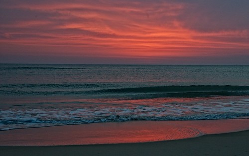 beach sunrise dawn nagshead coastline outerbanks