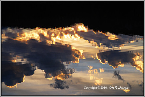 sunset lake canada reflection nature water clouds landscape evening dusk albert jaspernationalpark annettelake