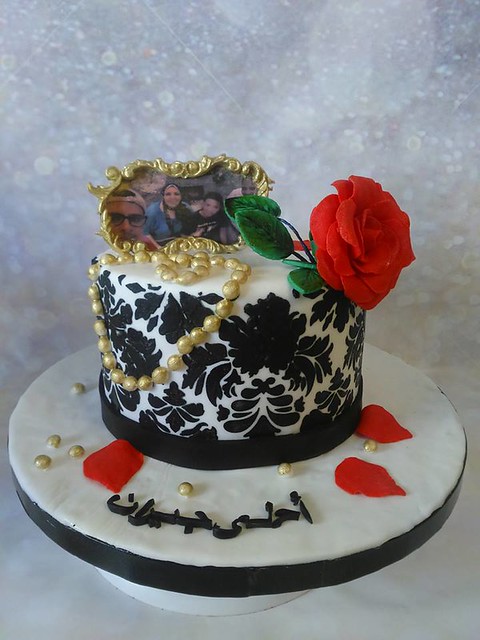 Red Rose Cake by Nehal Abd El Salam of Cookie 's Cake