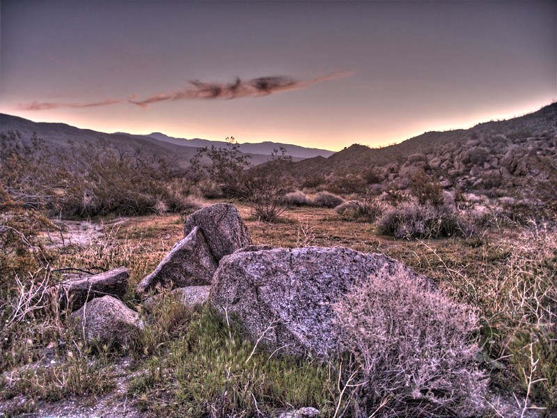 Wild-looking HDR shot of Sunrise in the Collins Valley