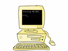 486DX with MS DOS prompt