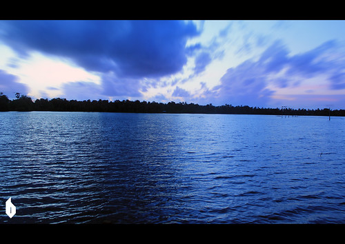 sunset reflection water rain landscape evening twilight ben jacob kerala monsoon paddyfield backwater kuttanad benjacob canoneos550d