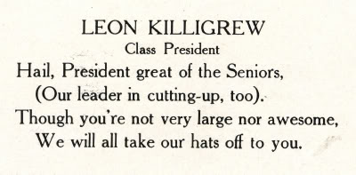 Leon Killigrew 1912 caption