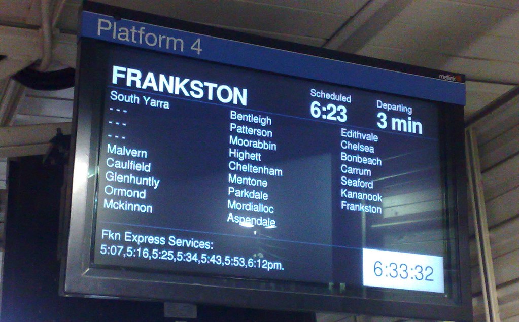 "Fkn" - the official abbreviation for Frankston