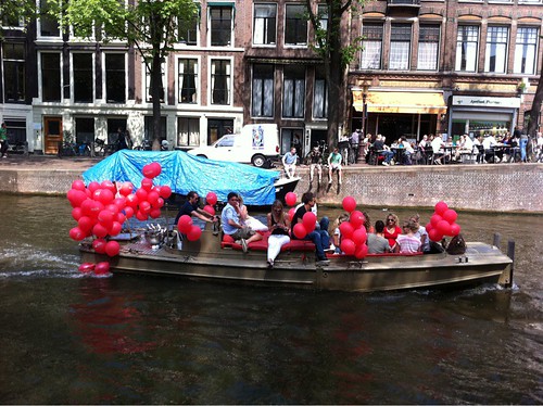 Bedrukte Heliumballonnen Amsterdamse Grachten