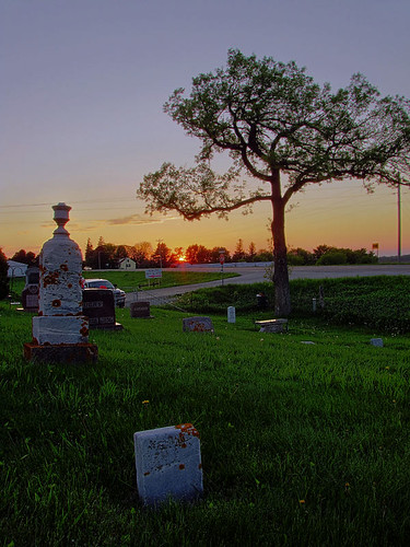 sunset cemetery minnesota sundown rochester gravestones hdr rochestermn picturenaut douglasmn