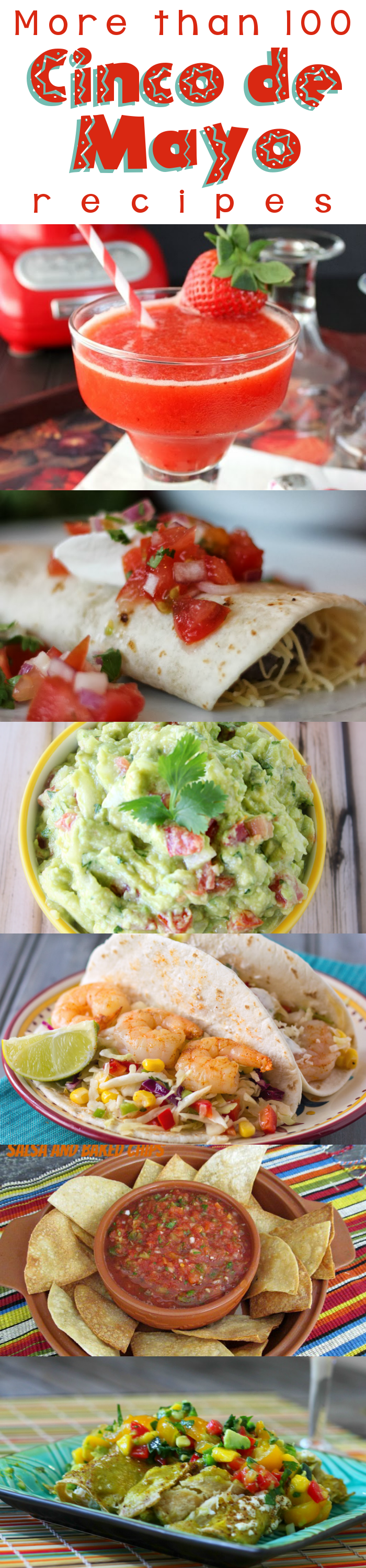Cinco de Mayo Round-Up - More than 100 Mexican/Tex-Mex recipes from your favorite food bloggers! #CincoDeMayo #Mexican #roundup