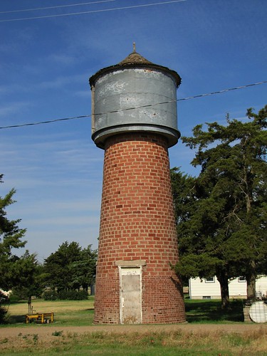 brick watertower historic kansas smalltown highplains collyer