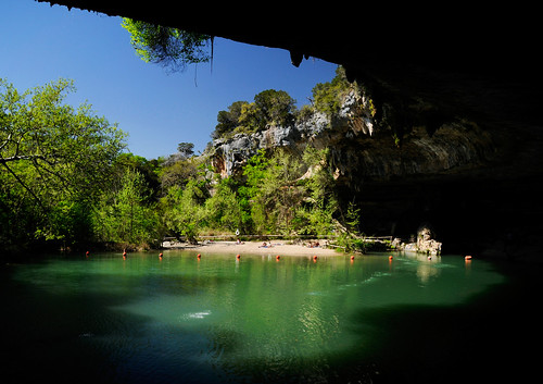 pool creek texas limestone grotto swimminghole hamiltonpoolpreserve jadegreenwater balconescayonlandspreserve