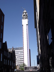 BT Tower from New Market Street, Birmingham