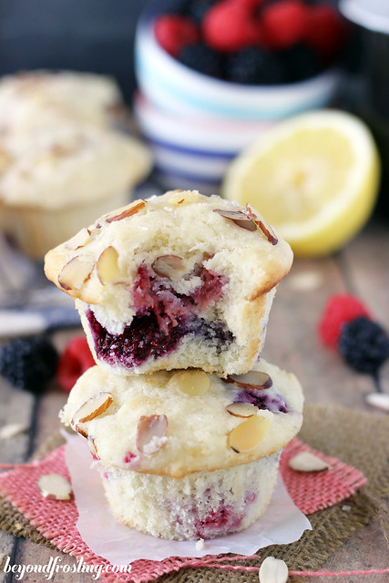Gluten Free Lemon Raspberry Muffins | beyondfrosting.com | #glutenfree #muffins