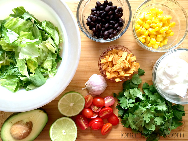 Southwestern Salad with Cilantro Lime Dressing