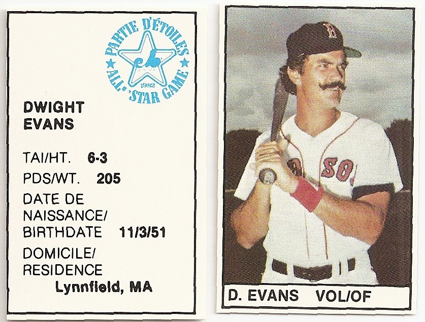 1987 Fleer Glossy #34 Dwight Evans Boston Red Sox 
