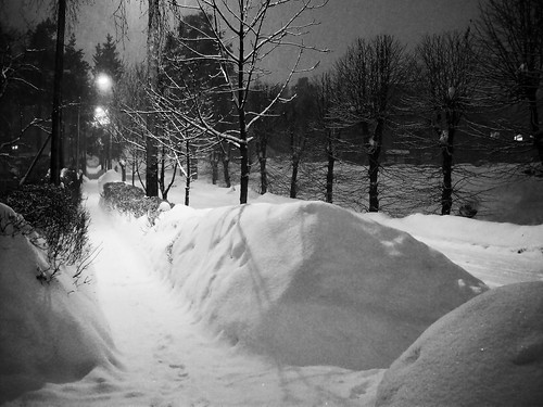 winter white snow night latvia ogre snowdrifts