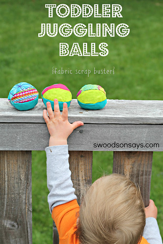 Toddler Juggling Balls - Fabric Scrap Buster - Swoodson Says