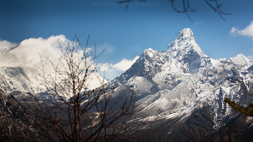 nepal panorama mountain trekking peaks himalaya khumbu 2012 amadablam khumjung khumburegion sagarmathanationalpark easternregion everestviewhotel pichayaviwatrujirapong