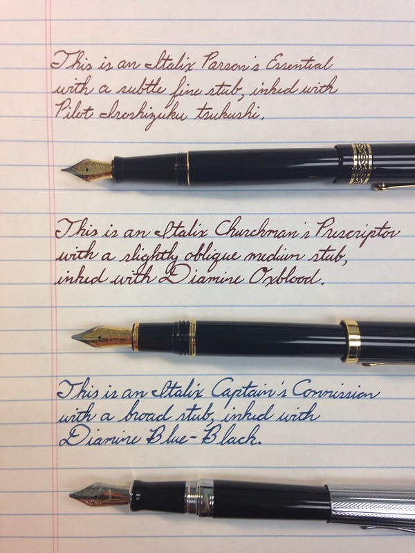 Italix Parsons Essential OBLIQUE ITALIC for the right handed Fountain Pen 