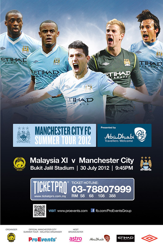 Manchester City Malaysia 2012 Tour Ticket Details and ...