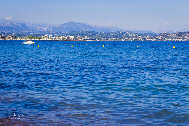 Blue coastline along the Riviera