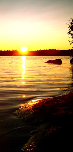 sunset orange lake college nature water rock paul waves afternoon smith smiths adirondack paulsmithscollege