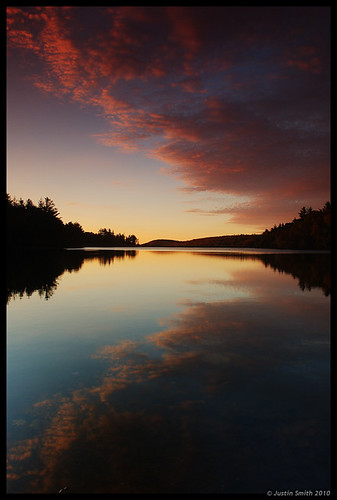 reflection water clouds sunrise massachusetts nikond50 justinsmith fitchburgma leefilters nikon1735mmf28 lovellreservoir