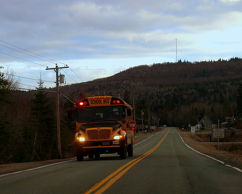 school canada bus sign lights nb stop 100views flashing yellowline ©allrightsreserved welsford