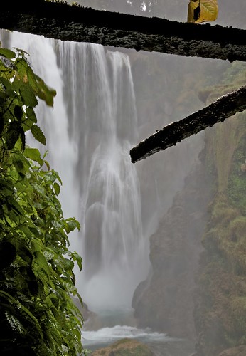 waterfall cloudy overcast honduras