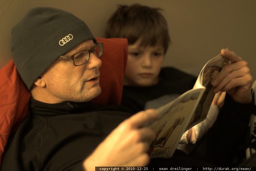 grandpa reading nick a bedtime story